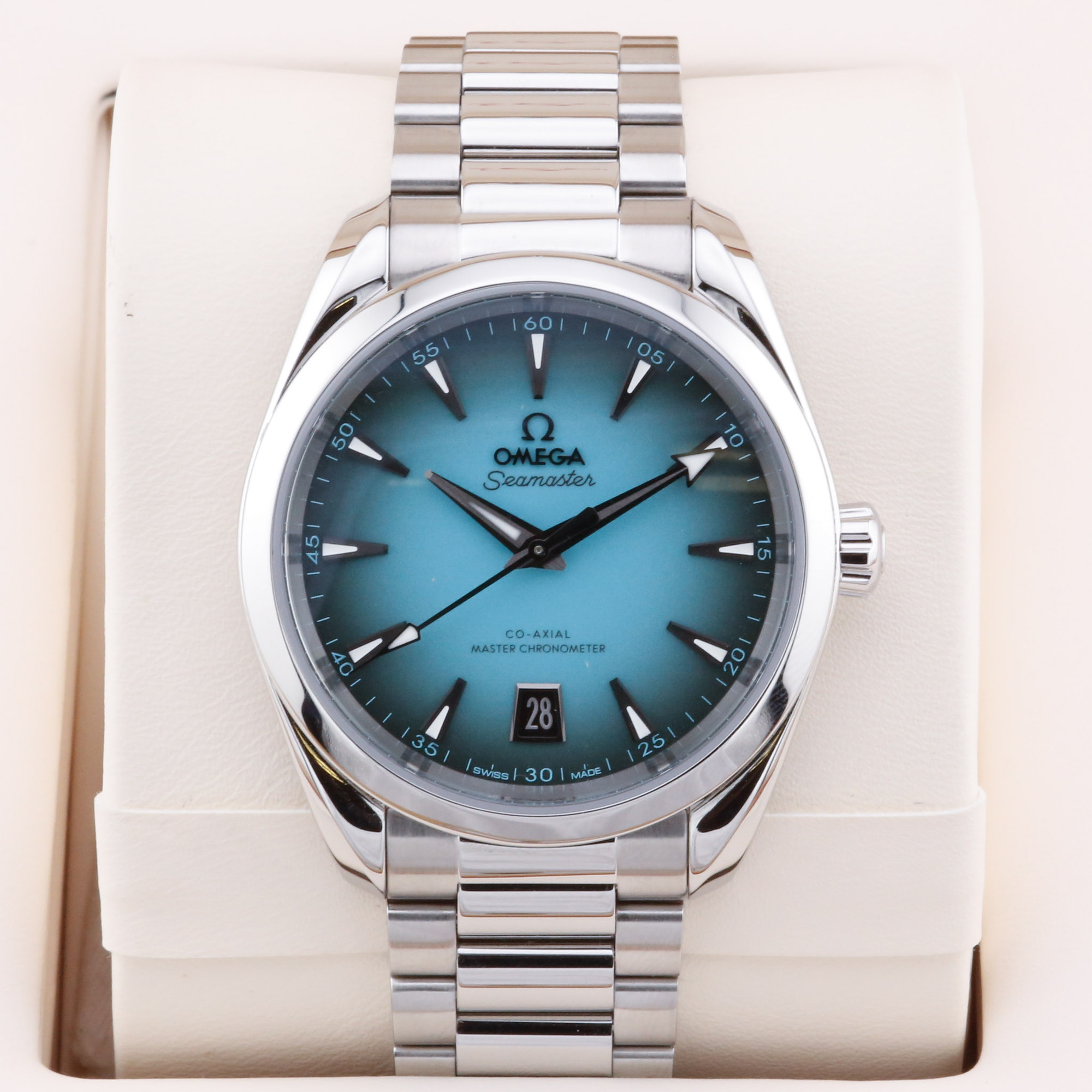 Omega Aqua Terra  22010382003005 Turquoise 38mm Excellent 2026 Box and Papers (w